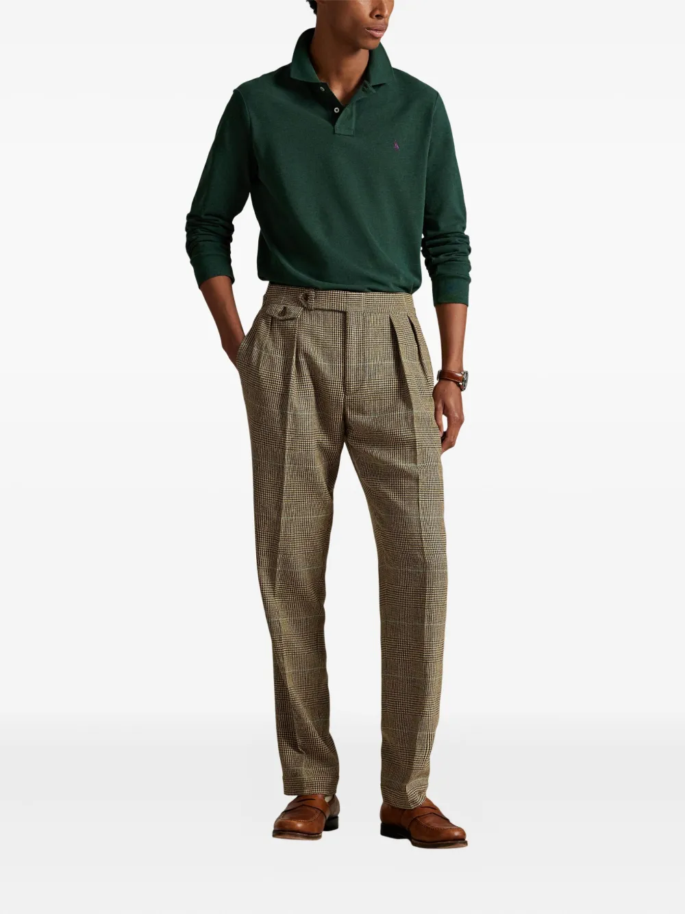 Polo Ralph Lauren Poloshirt met lange mouwen Groen