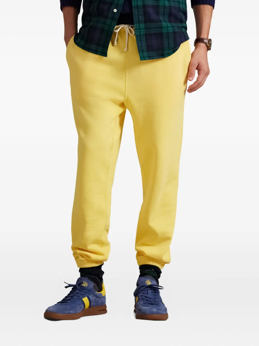 Polo Ralph Lauren Fleece joggingbroek met trekkoord Geel