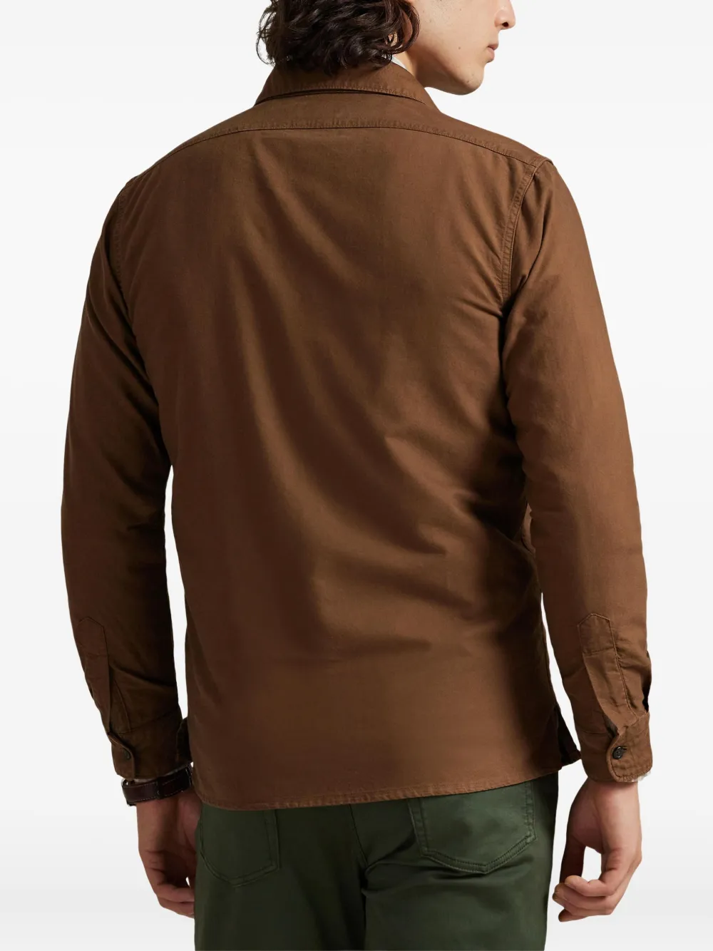 Polo Ralph Lauren long-sleeve zip-front shirt Bruin
