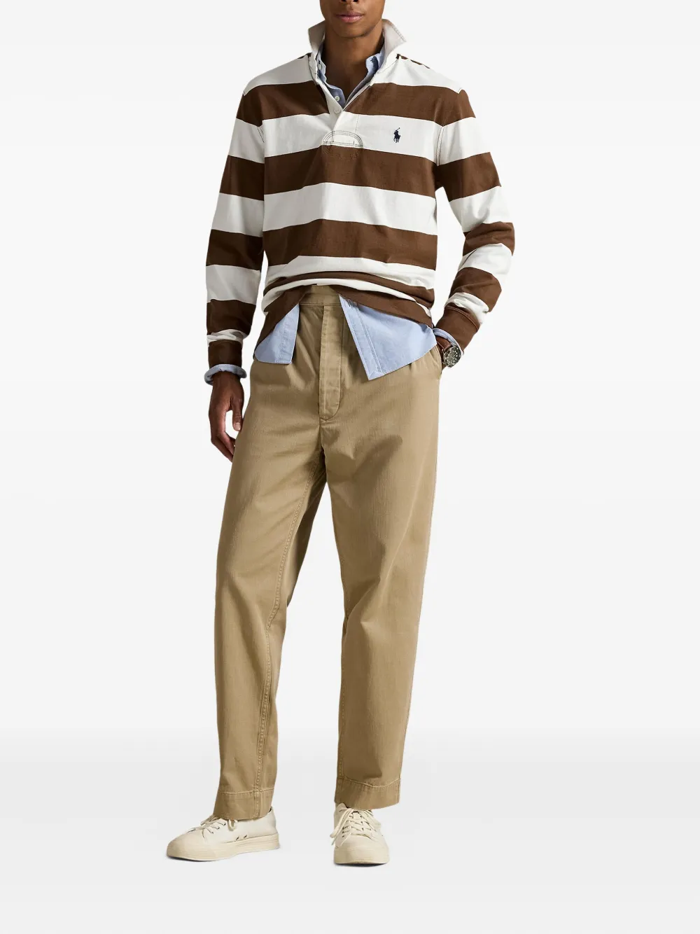 Polo Ralph Lauren Gestreept poloshirt Bruin