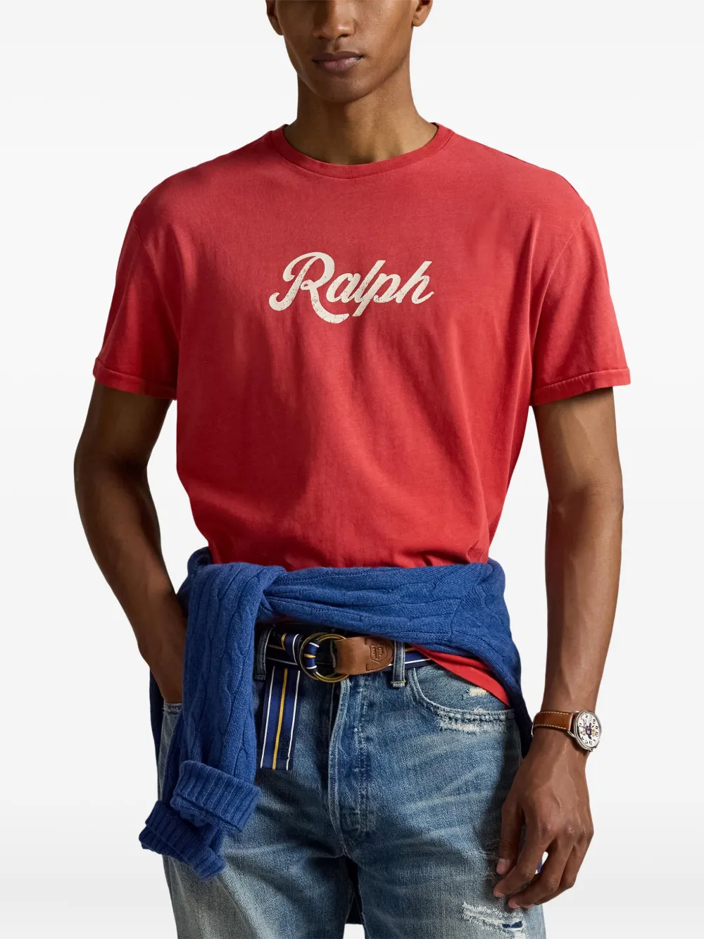 Polo Ralph Lauren Logo-print T-shirt In Red