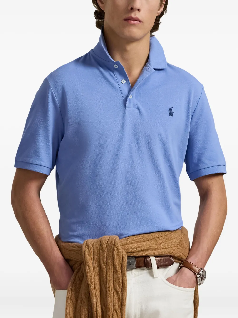 Polo Ralph Lauren Poloshirt met geborduurd logo Blauw