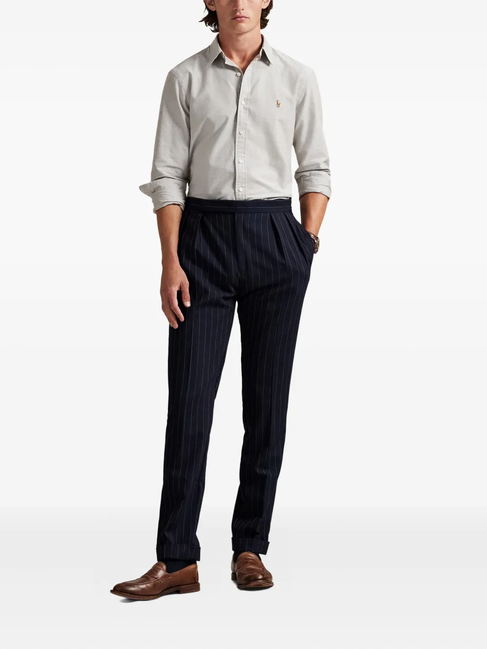 Polo Ralph Lauren Katoenen overhemd met lange mouwen Beige