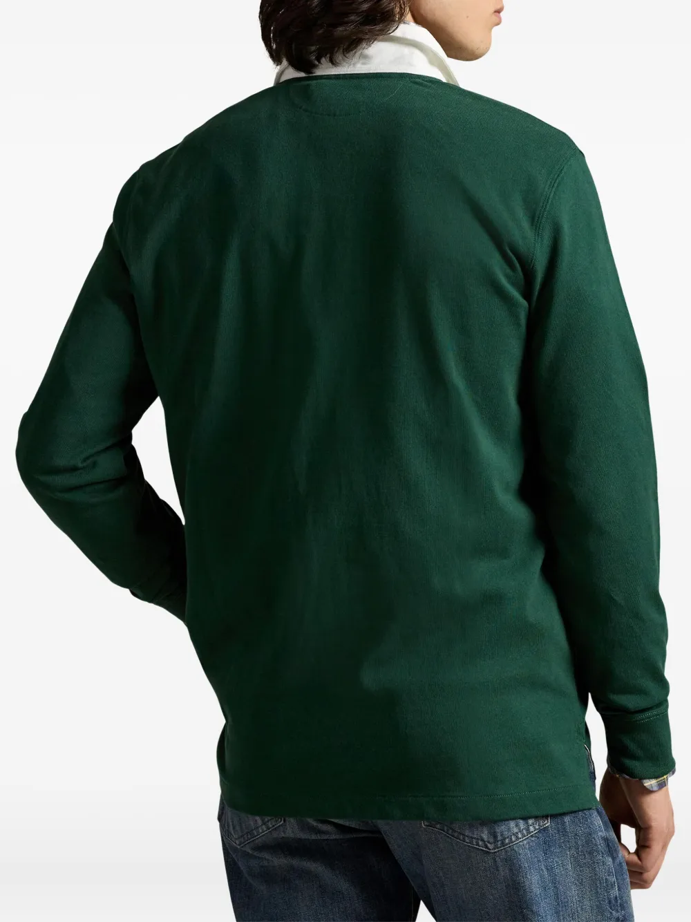 Polo Ralph Lauren The Iconic Rugby poloshirt met lange mouwen Groen