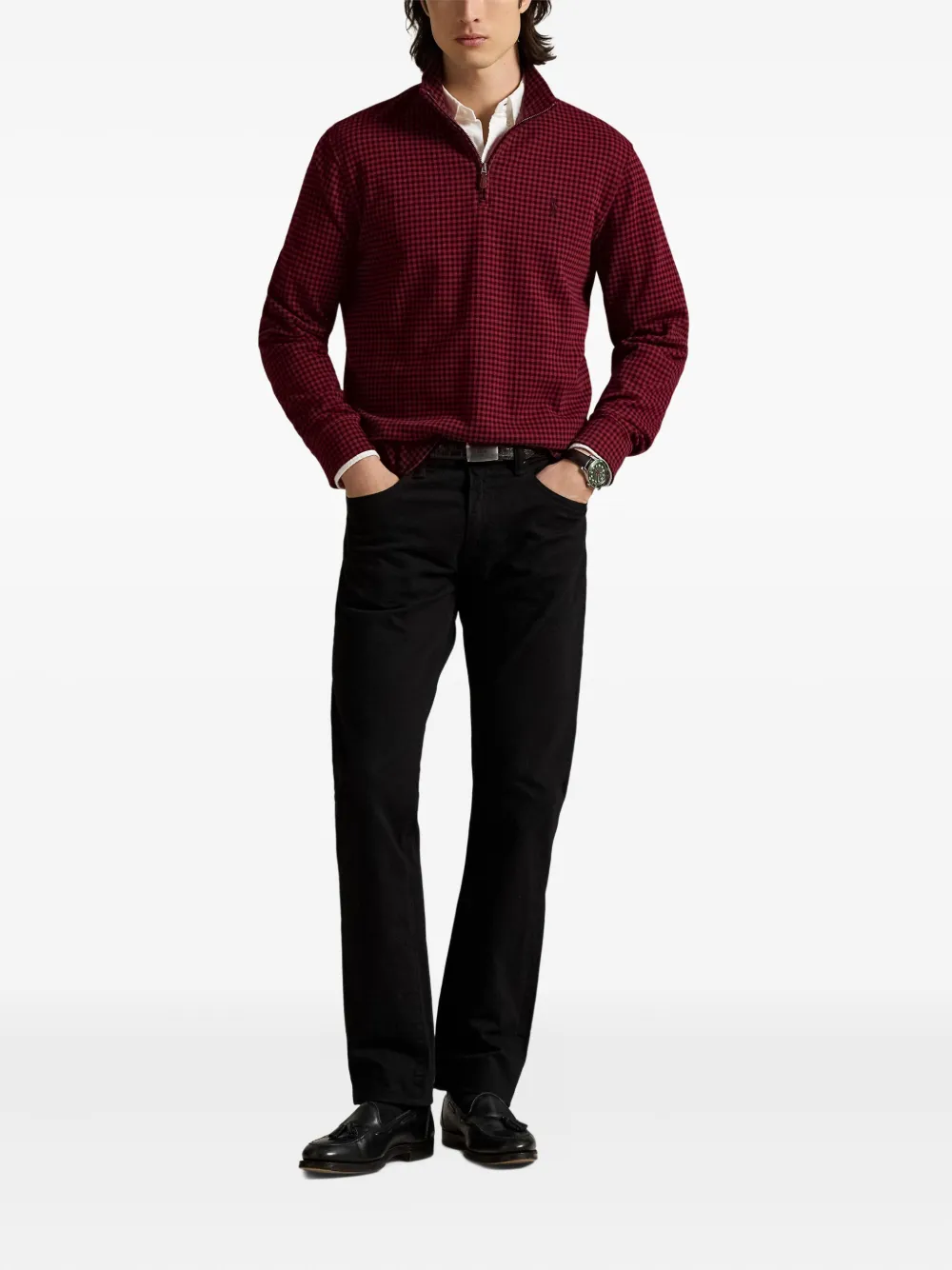 Polo Ralph Lauren gingham-check half-zip sweater | Sweatshirts | Image 2