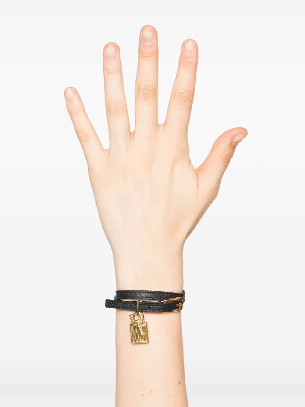 TOM FORD Armband met hangslot - Zwart