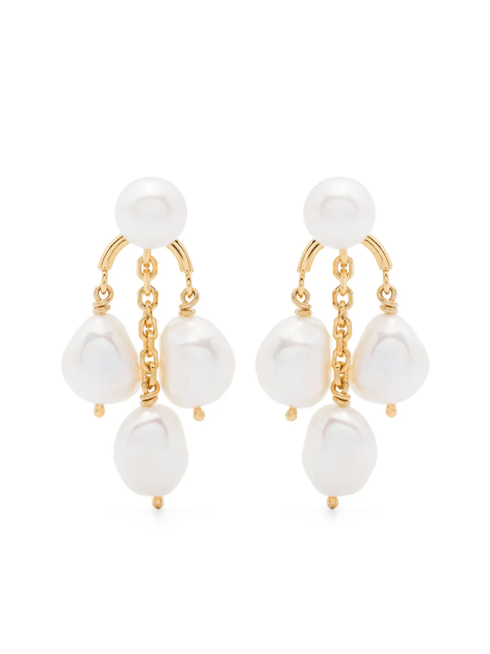 pearl-embellished earrings