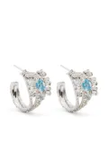 Wouters & Hendrix crystals hoop earrings - Silver