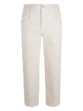 Eleventy patch-pocket trousers - White