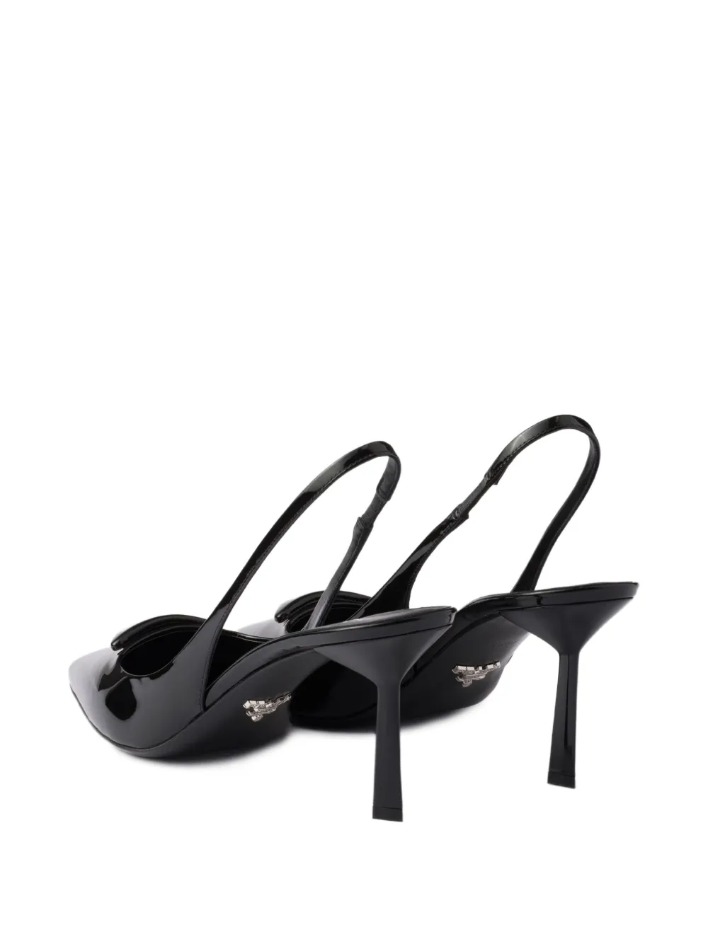 Prada slingback patent leather pumps Black
