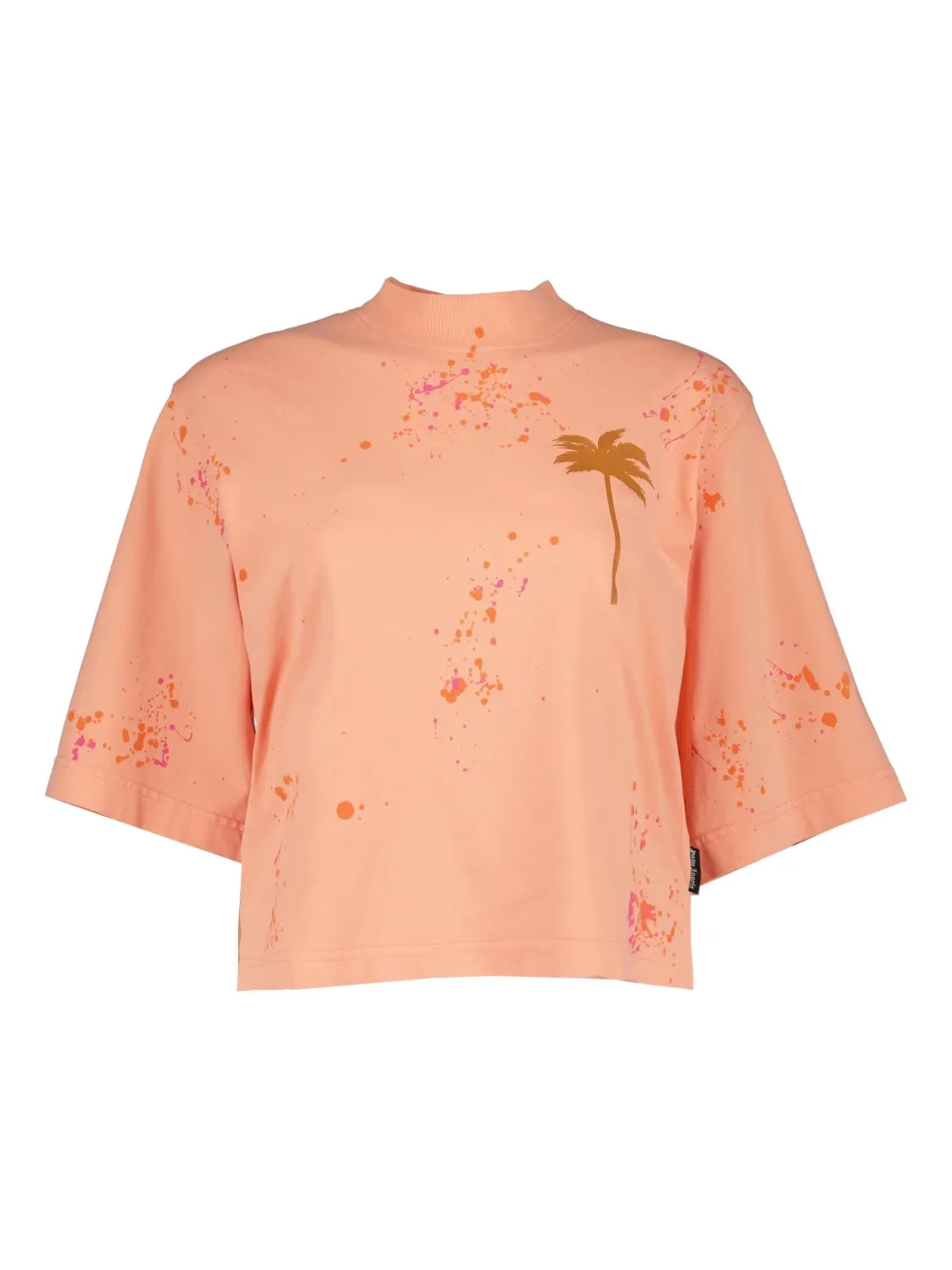 Palm Angels T-shirt met logoprint Oranje