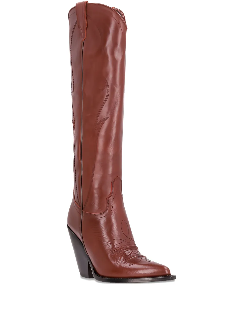 Sonora leather pointed-toe boots - ブラウン Sonora leather pointed-toe boots - ブラウン