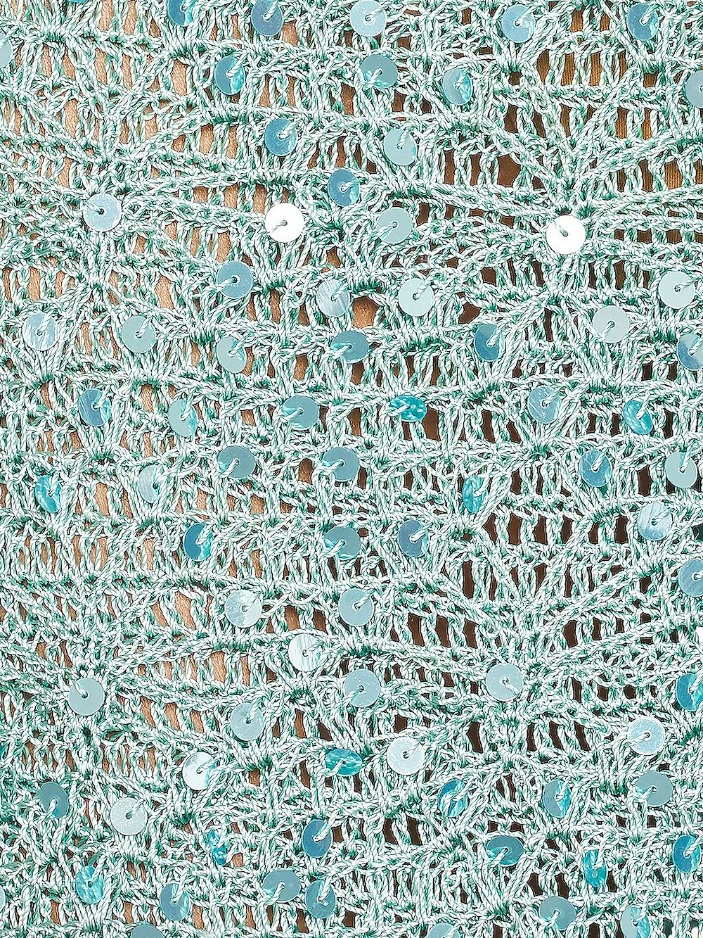 Retrofete Askala asymmetrische maxi-jurk Blauw