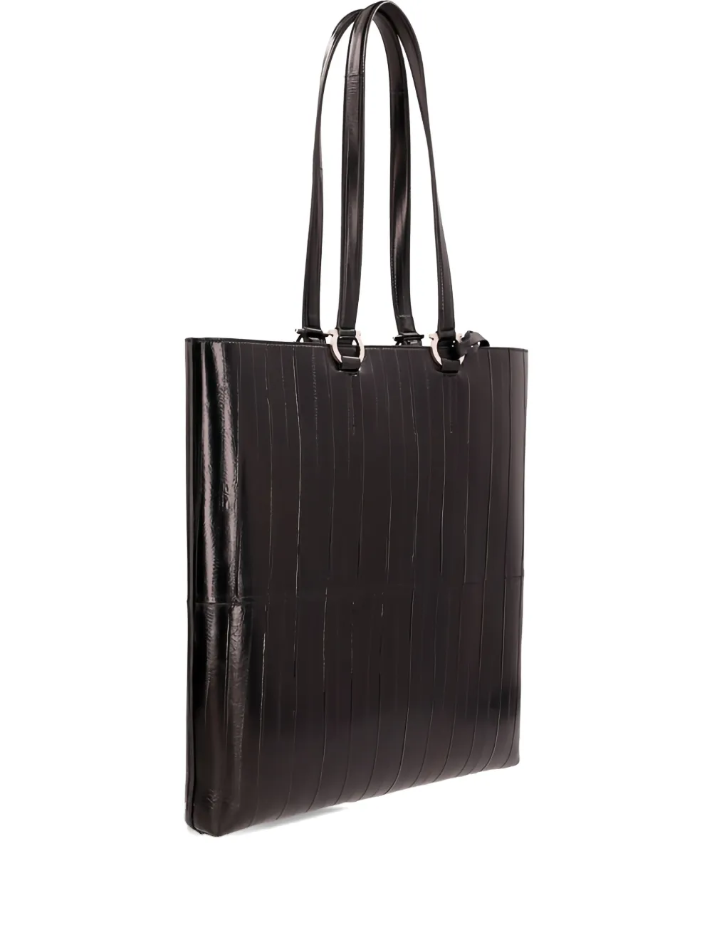 Ferragamo leather tote bag Zwart