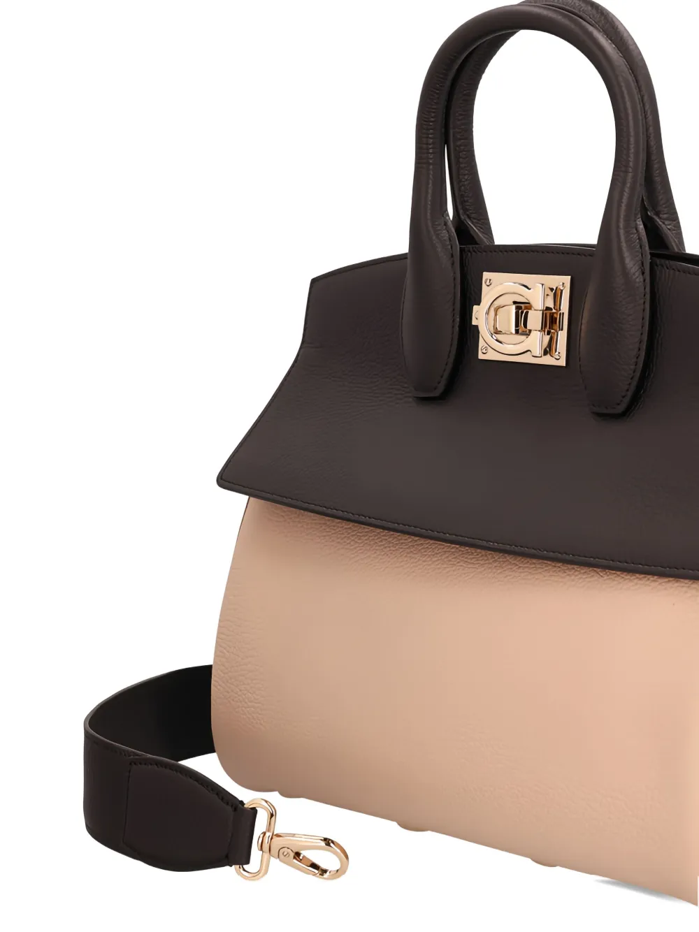 Ferragamo Studio two-tone tote bag Beige