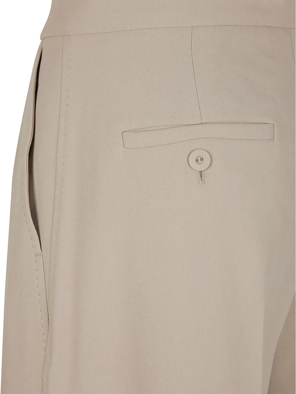 Max Mara Plooibroek Beige