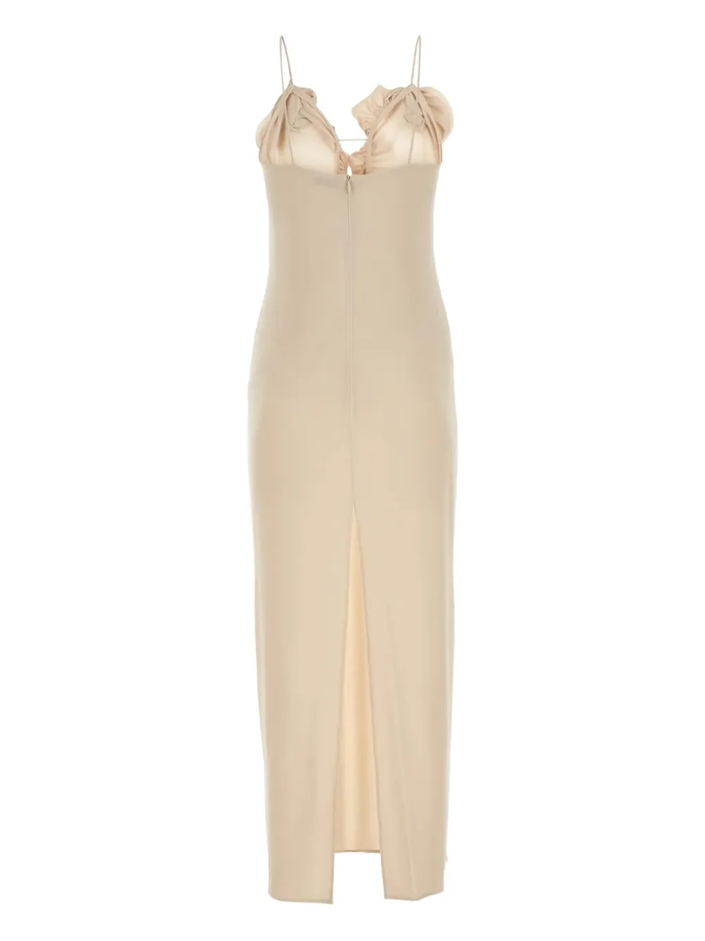 Magda Butrym Ruffled 29 Maxi Dress In Gold