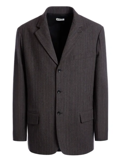 Bally blazer con solapas de muesca y rayas diplomáticas 