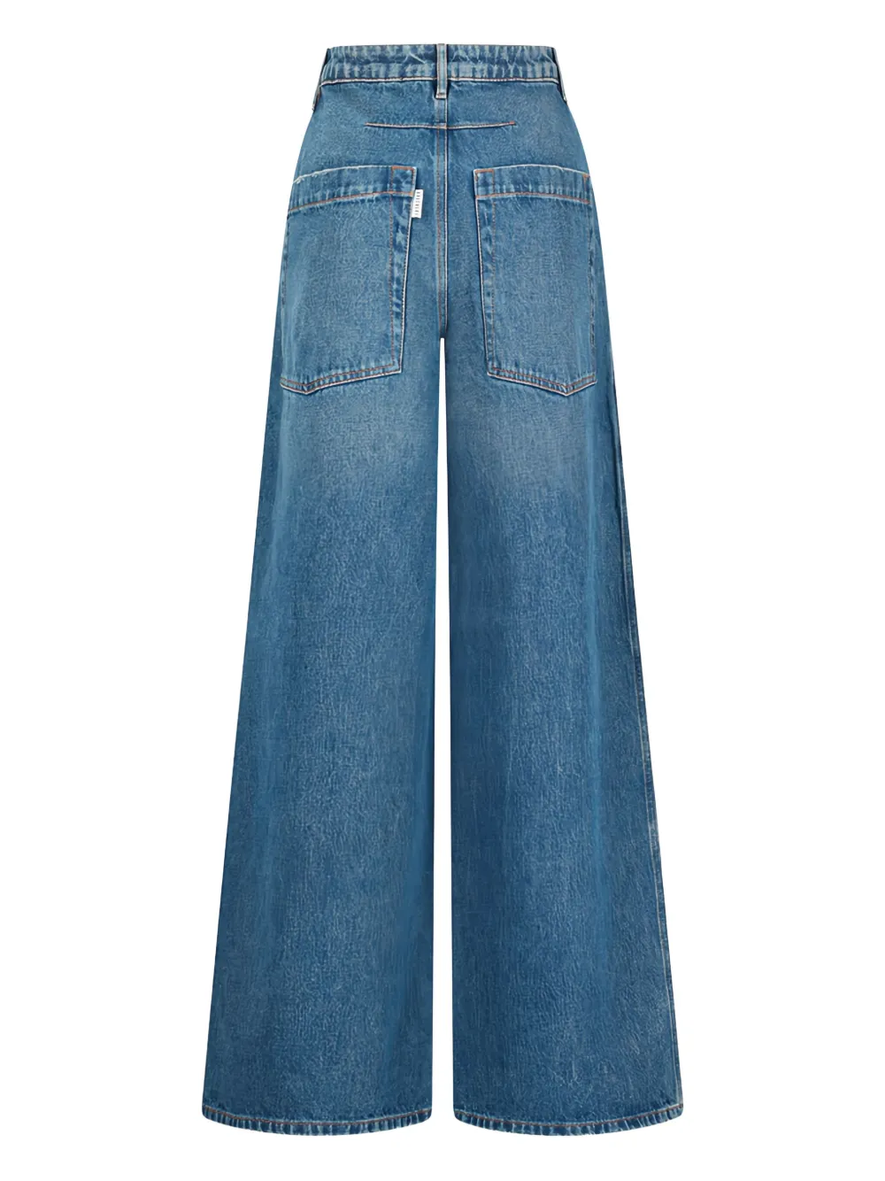 Gauchère Jeans met logopatch - Blauw