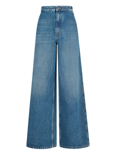 Gauchère jeans con parche del logo