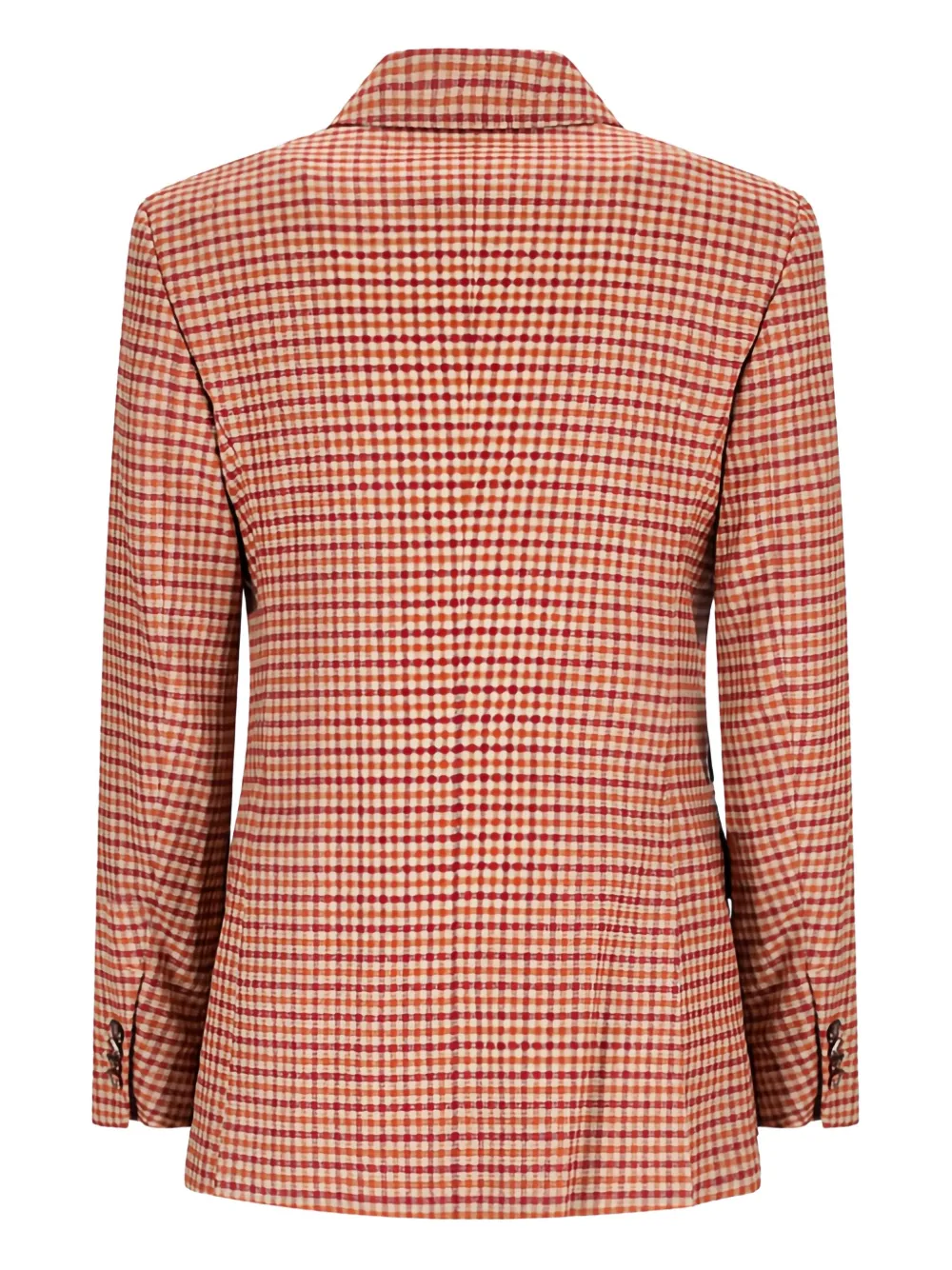 Max Mara gingham double-breasted jacket Rood