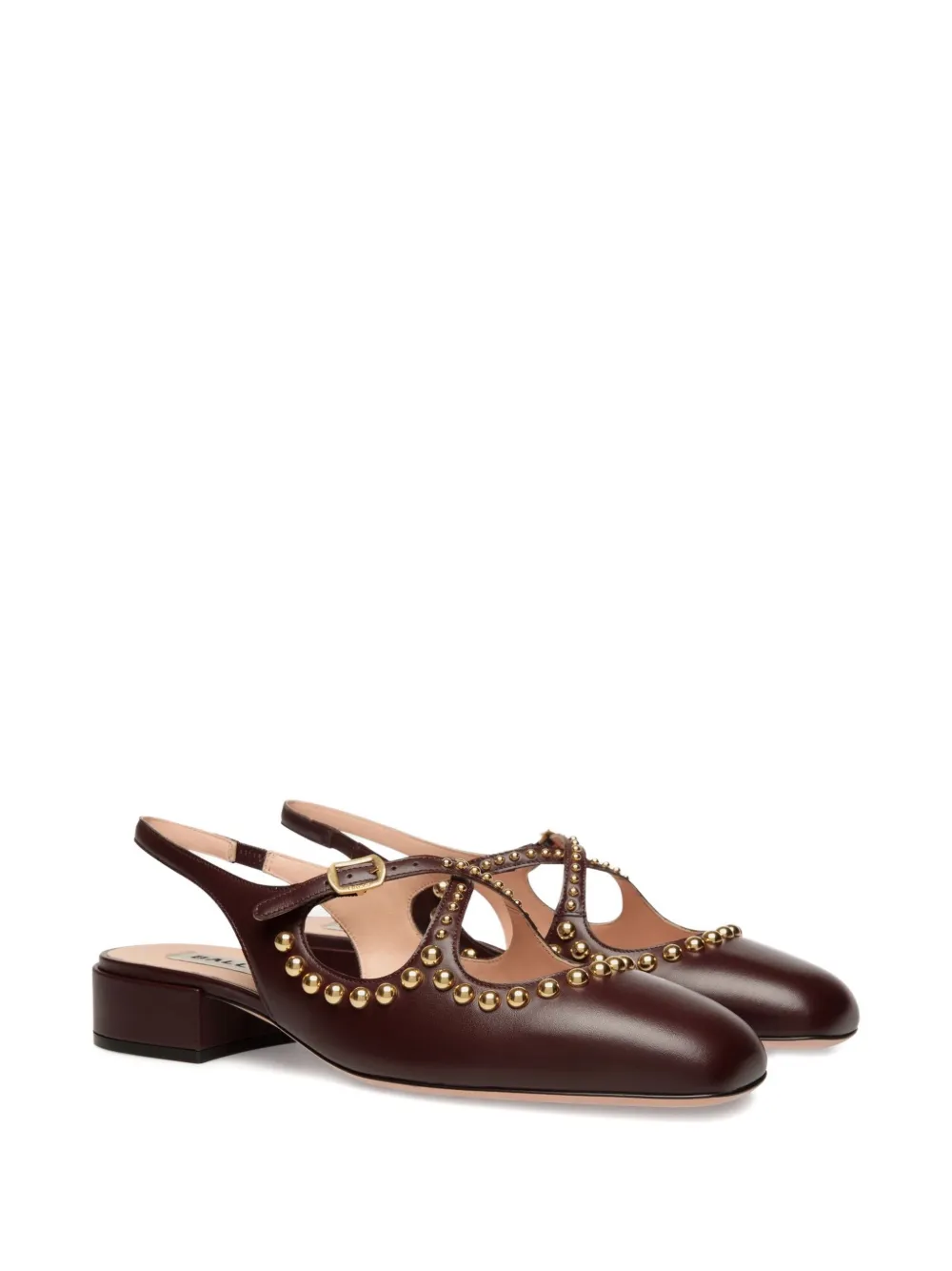 Bally 30 mm rina pumps met Orb-details Bruin