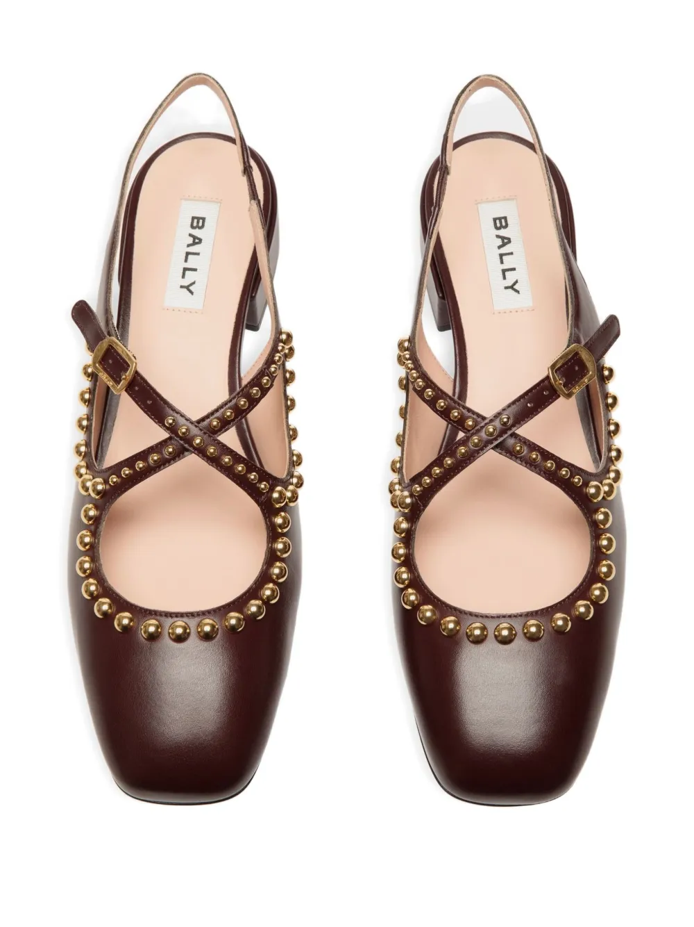 Bally 30 mm rina pumps met Orb-details Bruin