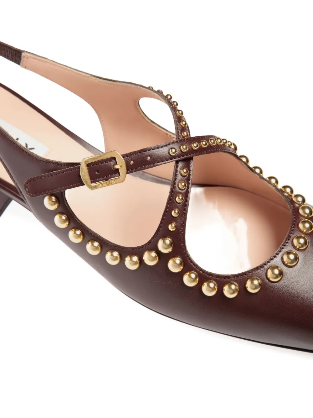 Bally 30 mm rina pumps met Orb-details Bruin