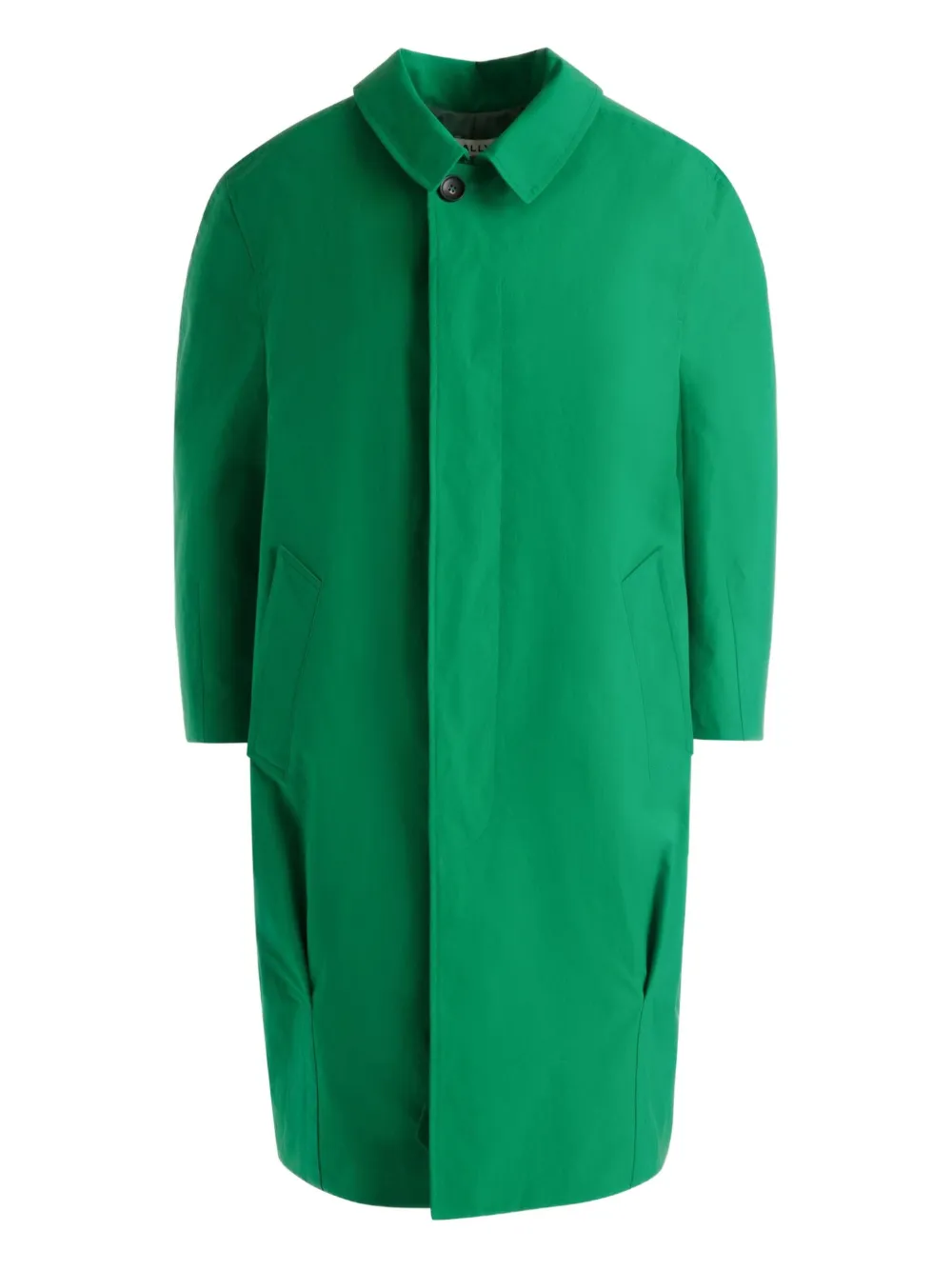 Bally pleat-detailed coat - Green