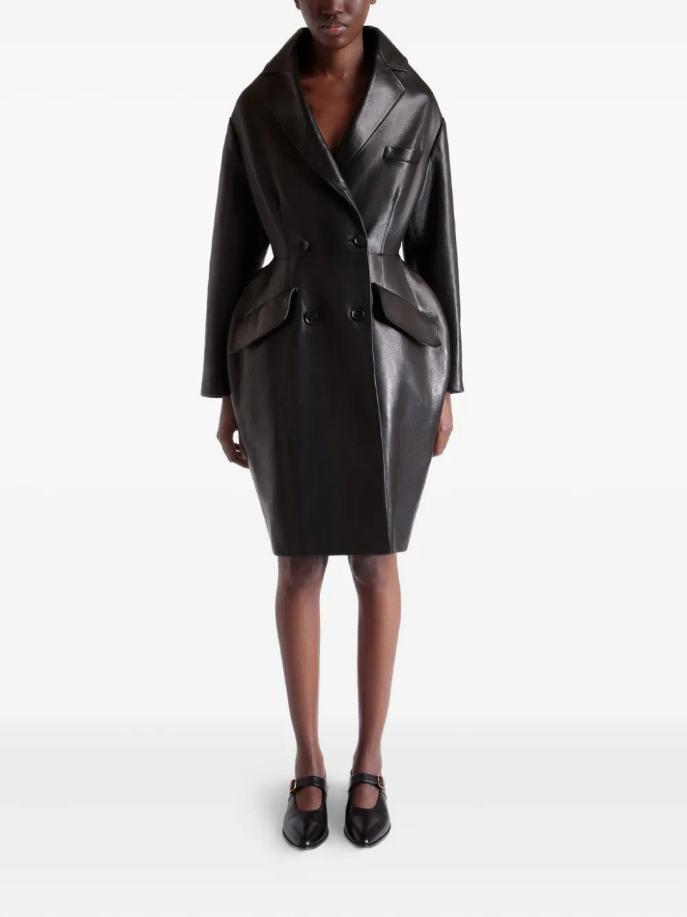 Bally geometric double-breasted coat | Double Breasted & Peacoats | Image 2