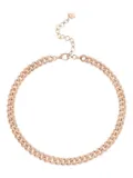 SHAY Full Pave Link Necklace - Pink