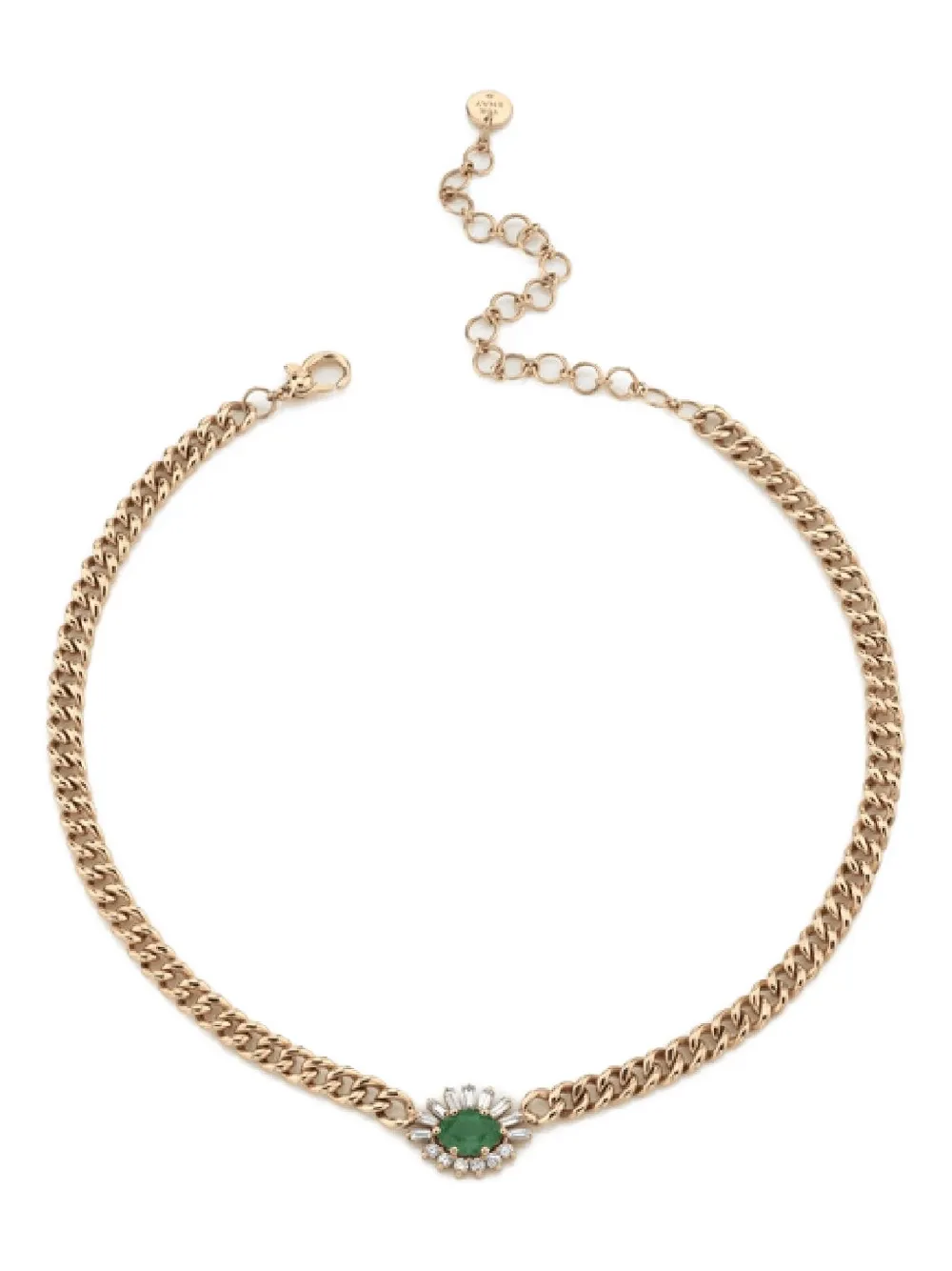Emerald Evil Eye Necklace