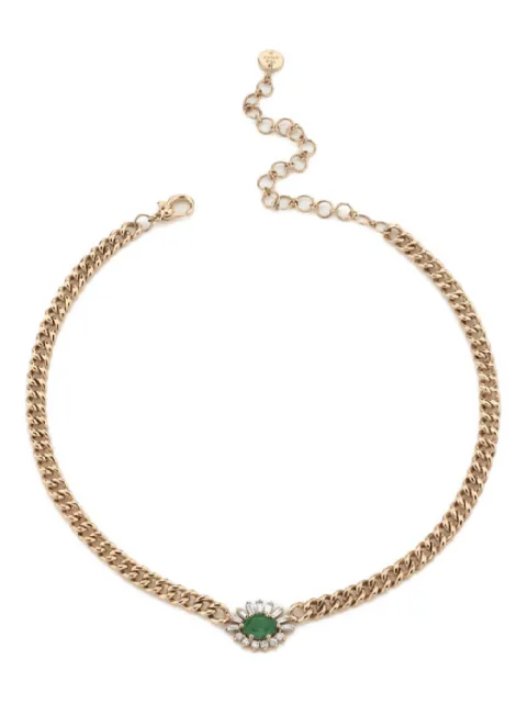 SHAY Emerald Evil Eye Necklace