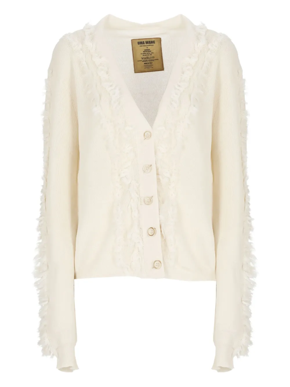 Uma Wang Vest met franje Beige