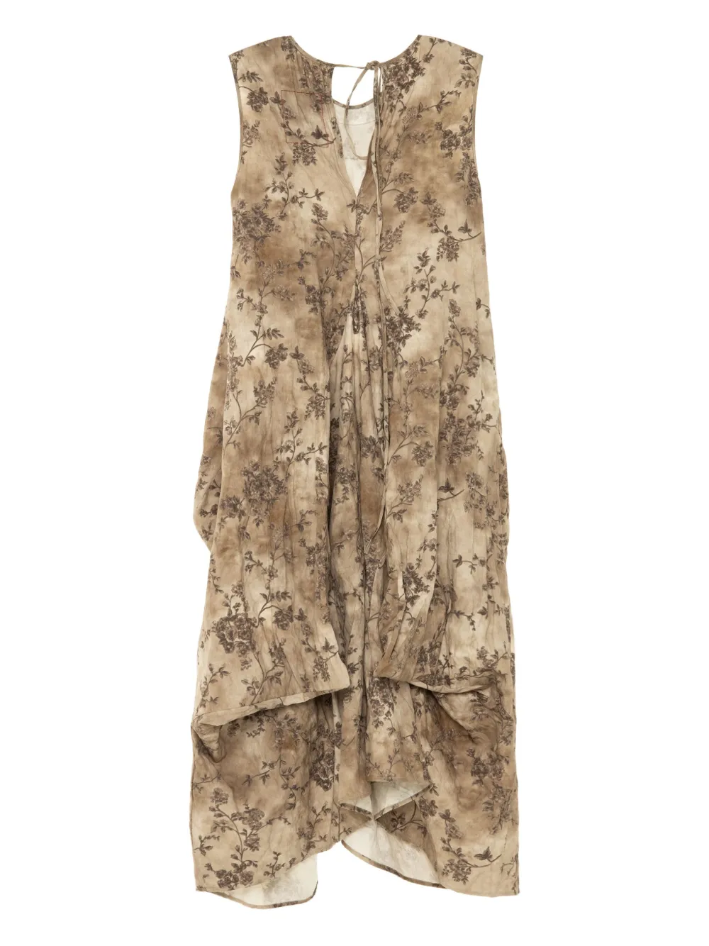 Uma Wang Alani floral-print maxi dress Beige