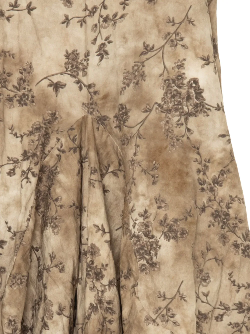 Uma Wang Alani floral-print maxi dress Beige