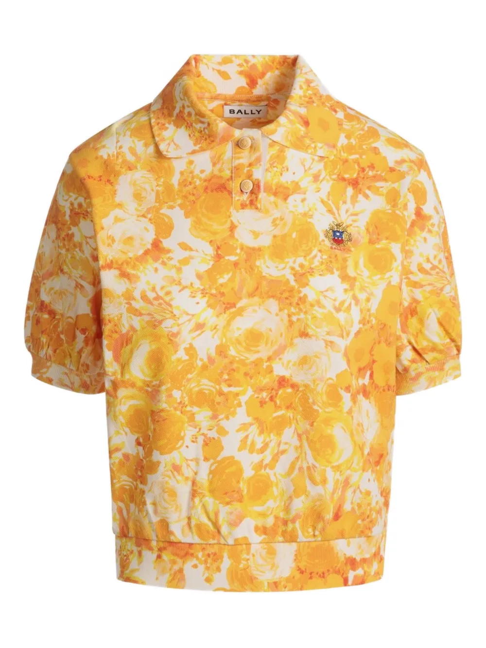 Bally playera tipo polo con mangas farol | naranja | Image 1