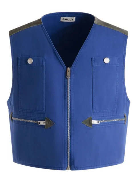 Bally zip-up vest
