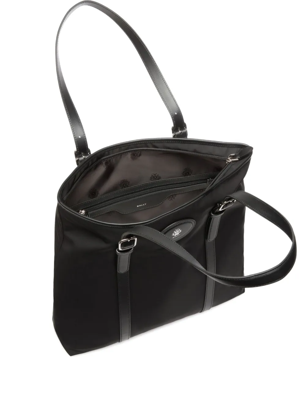 Bally logo-patch tote bag | Black | Image 1