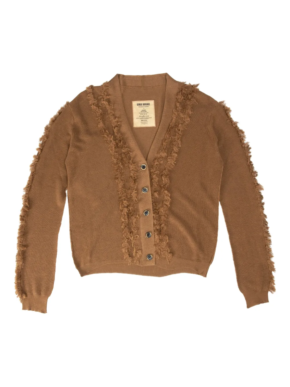 Uma Wang Fringed Buttoned Cardigan