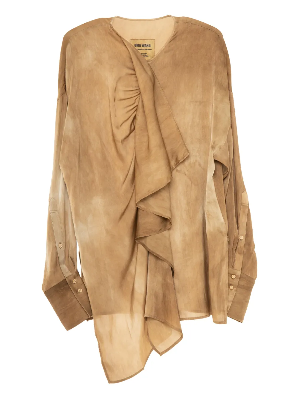 Uma Wang Ruffled Asymmetrical Top