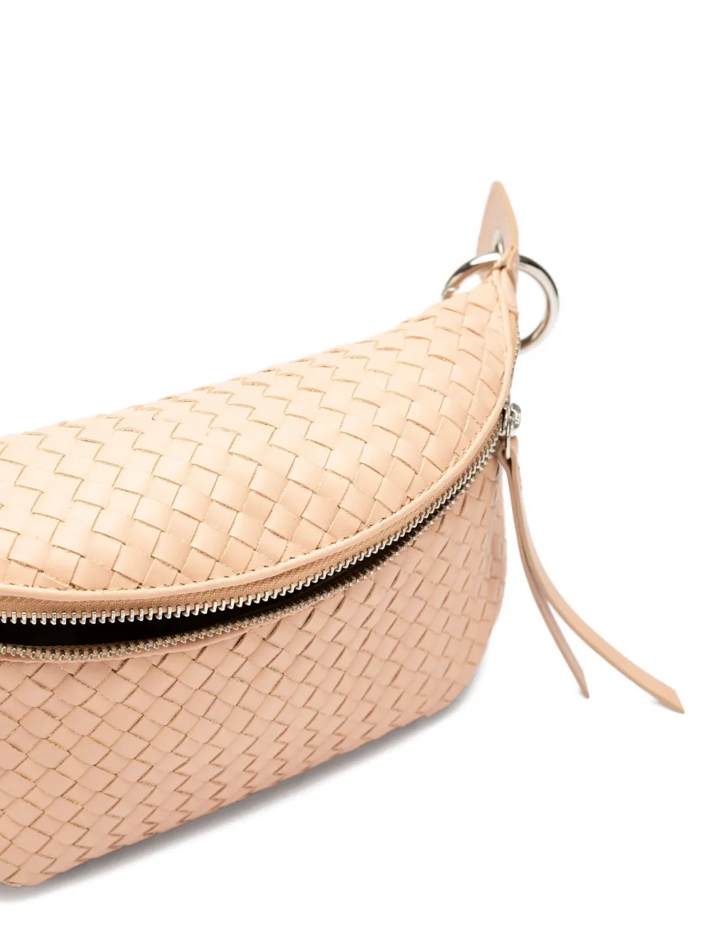 Sarah Chofakian Orsay woven leather belt bag Beige