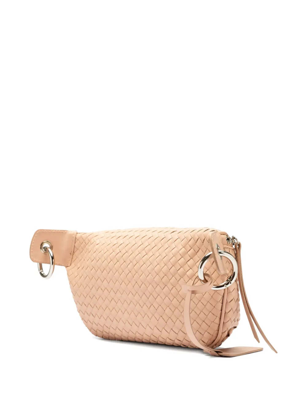 Sarah Chofakian Orsay woven leather belt bag Beige