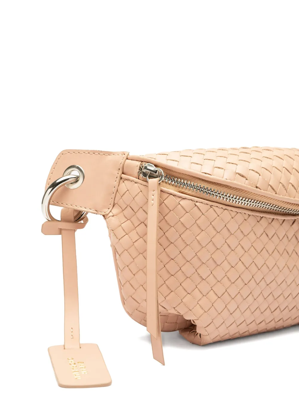 Sarah Chofakian Orsay woven leather belt bag Beige