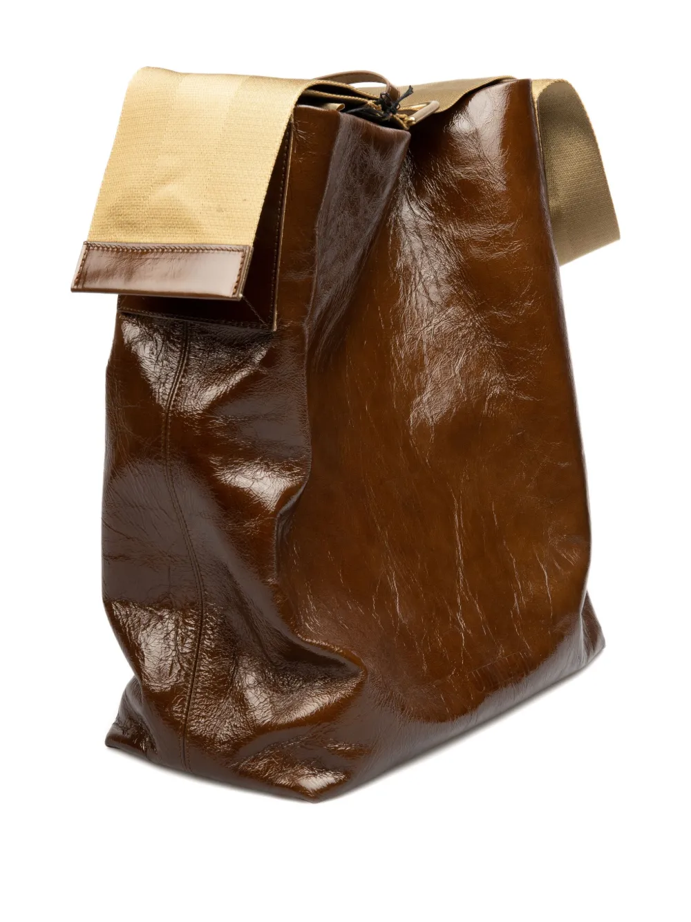 Uma Wang leather buckled shoulder bag UW624