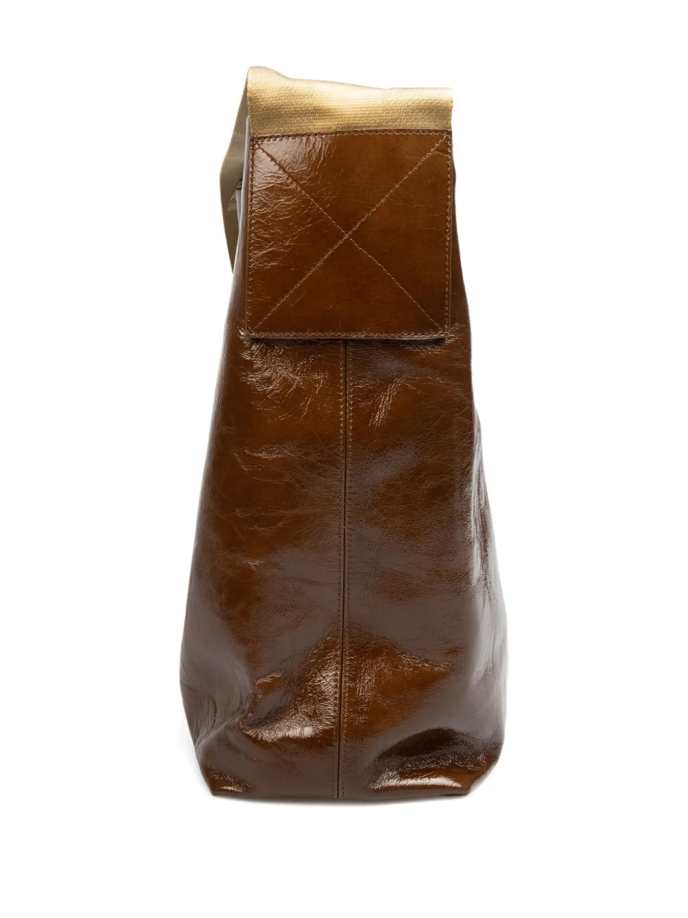 Uma Wang leather buckled shoulder bag UW624