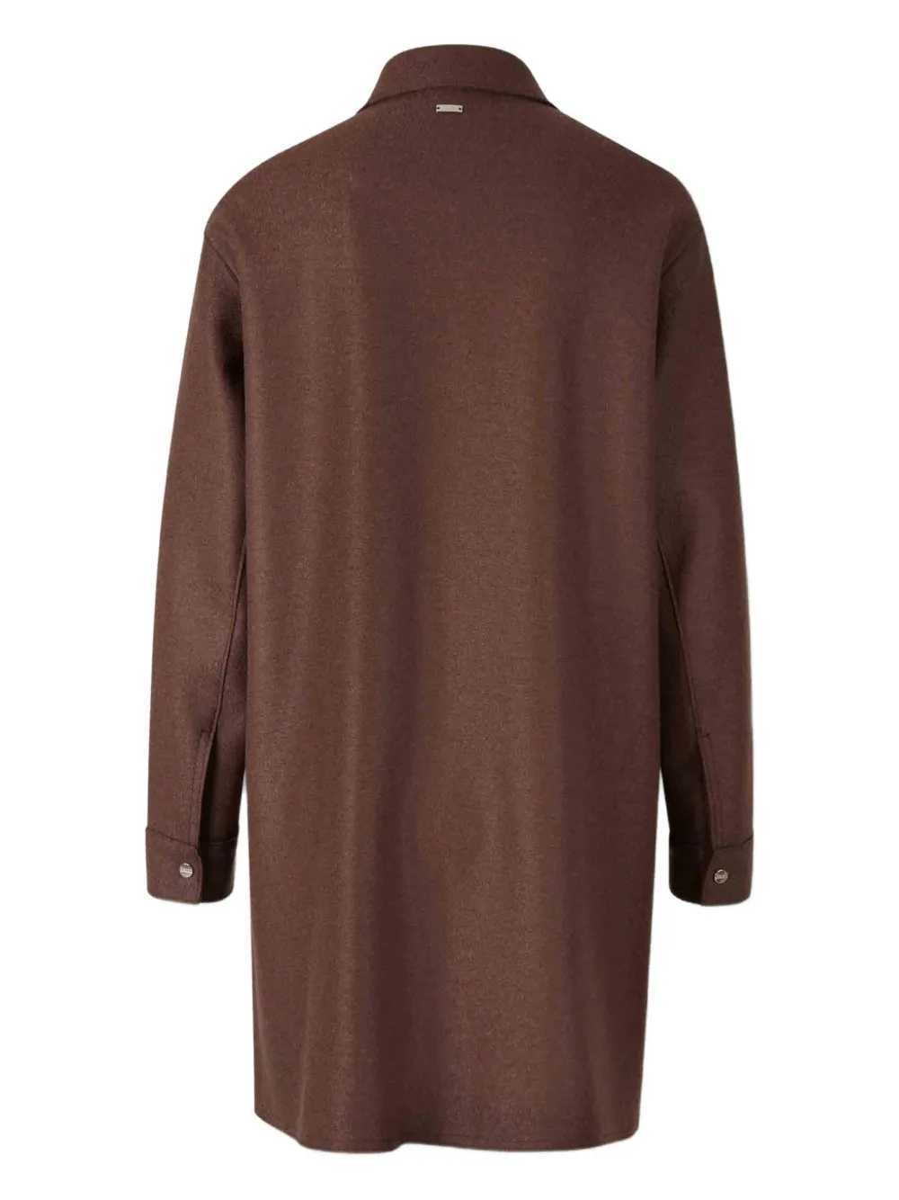 Herno wool snap-button coat Bruin