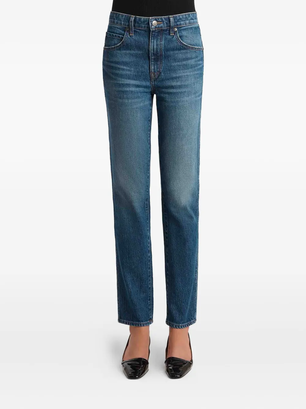 KHAITE Viv five-pocket jeans Blauw