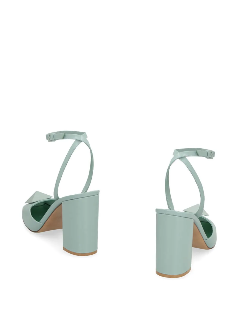 Valentino Garavani 90mm slingback stud heeled pumps Green