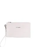 Longchamp crocodile-embossed wallet - White